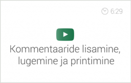 Exceli alg- ja kesktaseme koolituse e-kursuse alateema 'Kommentaaride kasutamine' video 'Kommentaaride lisamine, lugemine ja printimine'. Autor: Asko Uri, KehaMeeleKool / Kasulik Koolitus