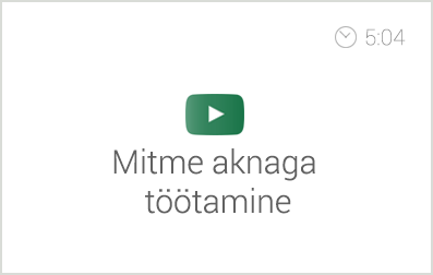 Exceli alg- ja kesktaseme koolituse e-kursuse alateema 'Töölehe ja akende kuvamise valikud' video 'Mitme aknaga töötamine'. Autor: Asko Uri, KehaMeeleKool / Kasulik Koolitus