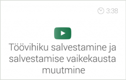 Exceli alg- ja kesktaseme koolituse e-kursuse alateema 'Töövihiku avamine, loomine, sulgemine ja salvestamine' video 'Töövihiku salvestamine ja salvestamise vaikekausta muutmine'. Autor: Asko Uri, KehaMeeleKool / Kasulik Koolitus