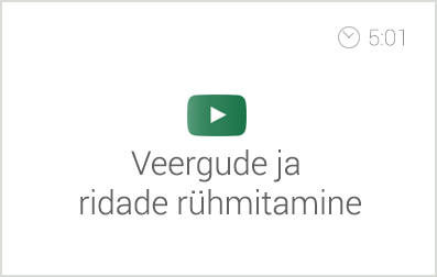 Exceli alg- ja kesktaseme koolituse e-kursuse alateema 'Toimingud veergude, ridade ja lahtritega' video 'Veergude ja ridade rühmitamine'. Autor: Asko Uri, KehaMeeleKool / Kasulik Koolitus