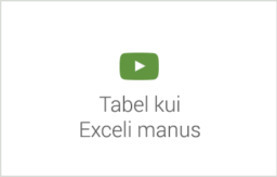 Tabel kui Exceli manus