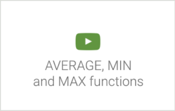 Excel Basic Course, video from topic 'Formulas and functions': 'AVERAGE, MIN and MAX functions', Excel training, Excel e-course, Kasulik Koolitus, Asko Uri, computer training