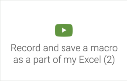 Excel Macros Course, Title: 'Record and save a macro as a part of my Excel (2)'; Macros, Excel Training, Excel Course, Kasulik Koolitus, Asko Uri