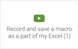 Excel Macros Course, Title: 'Record and save a macro as a part of my Excel (1)'; Macros, Excel Training, Excel Course, Kasulik Koolitus, Asko Uri
