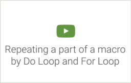Excel Macros Course, Title: 'Repeating a part of a macro by Do Loop and For Loop'; Macros, Excel Training, Excel Course, Kasulik Koolitus, Asko Uri