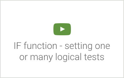 IF function - setting one or many logical tests - Kasulik Koolitus