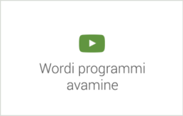 Wordi koolituse e-kursuse alateema 'Alustamine' video 'Wordi programmi avamine'. Autor: Asko Uri, KehaMeeleKool / Kasulik Koolitus